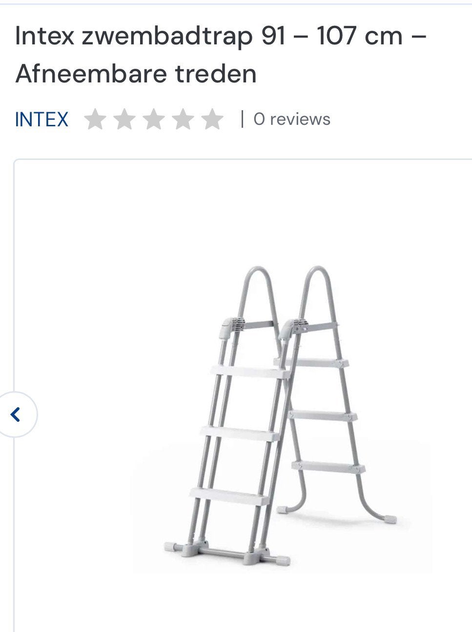 Trapje Intex zwembad te koop, Ophalen, Zo goed als nieuw