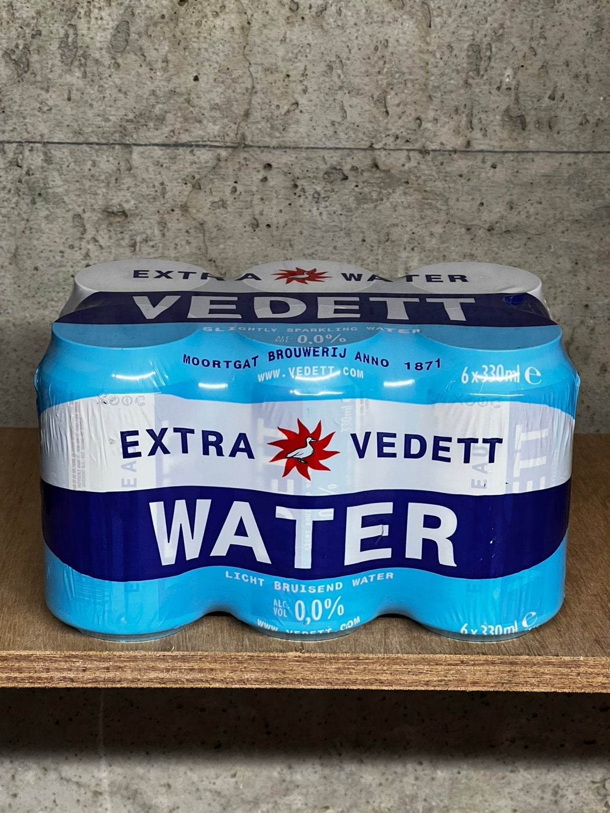 Pack de 6 bouteilles d'eau Vedett, Collections, Enlèvement ou Envoi