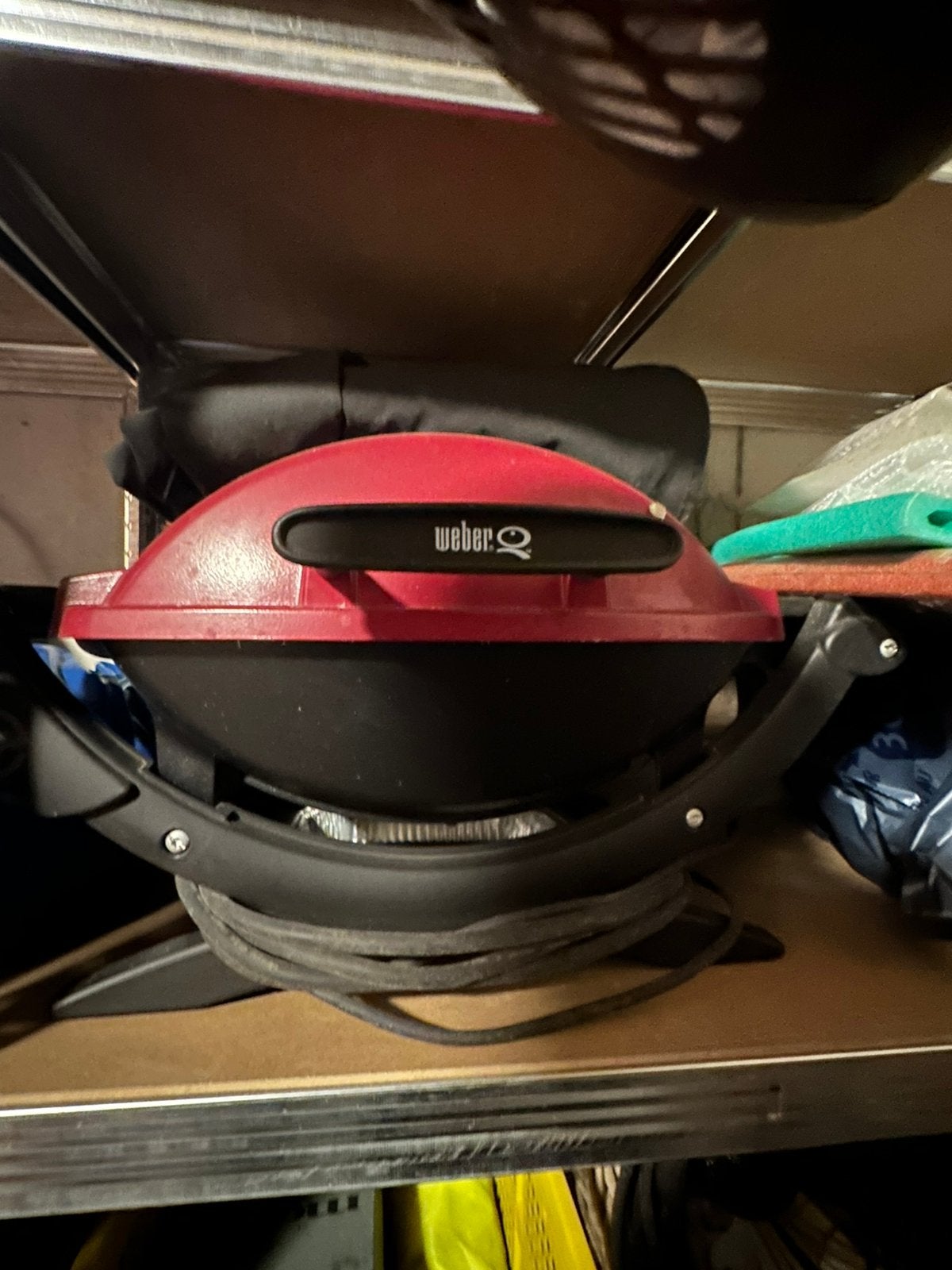 Electrische BBQ Weber, Tuin en Terras, Ophalen, Gebruikt