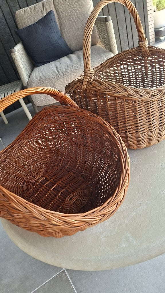 Rieten manden. Vanaf 5 euro, Met handvatten, Mand, Ophalen of Verzenden, Zo goed als nieuw