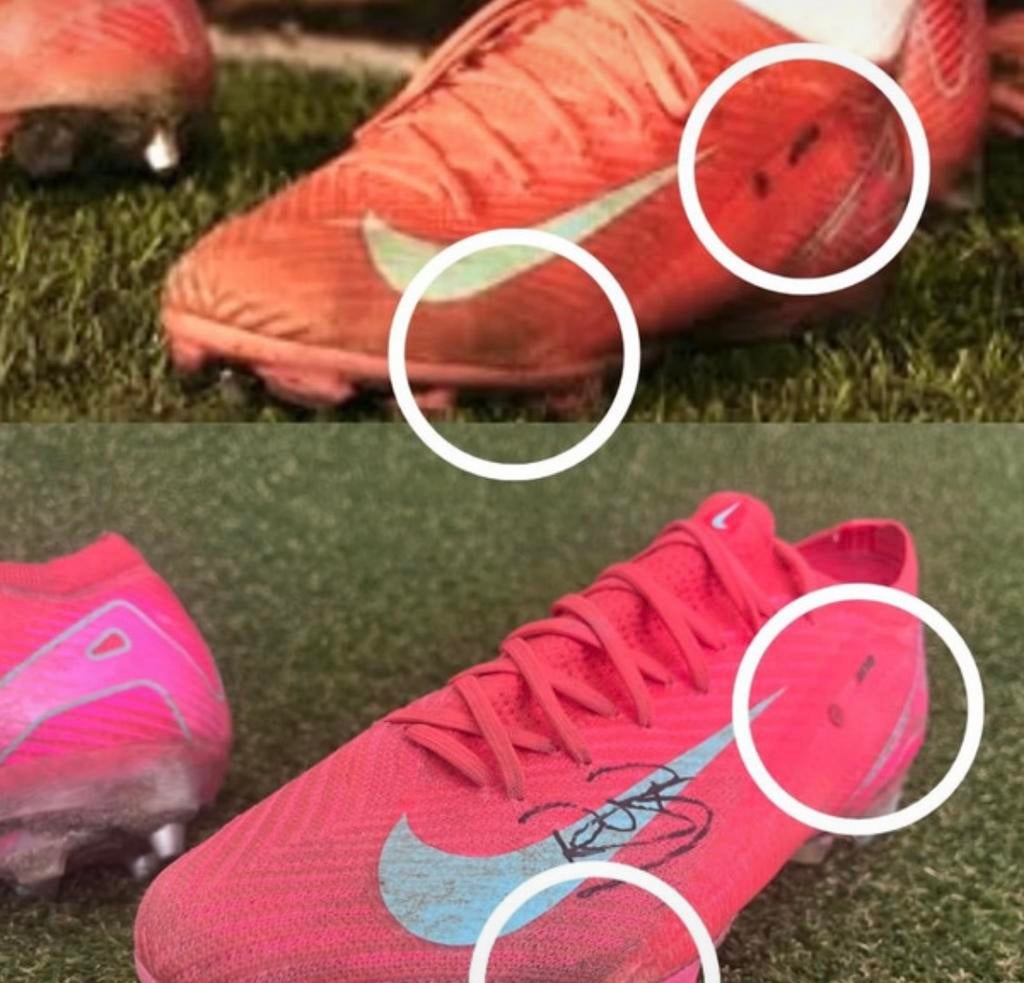 Matchworn voetbalschoenen Rayane Bounida, Verzamelen, Verzenden, Gebruikt, Overige typen