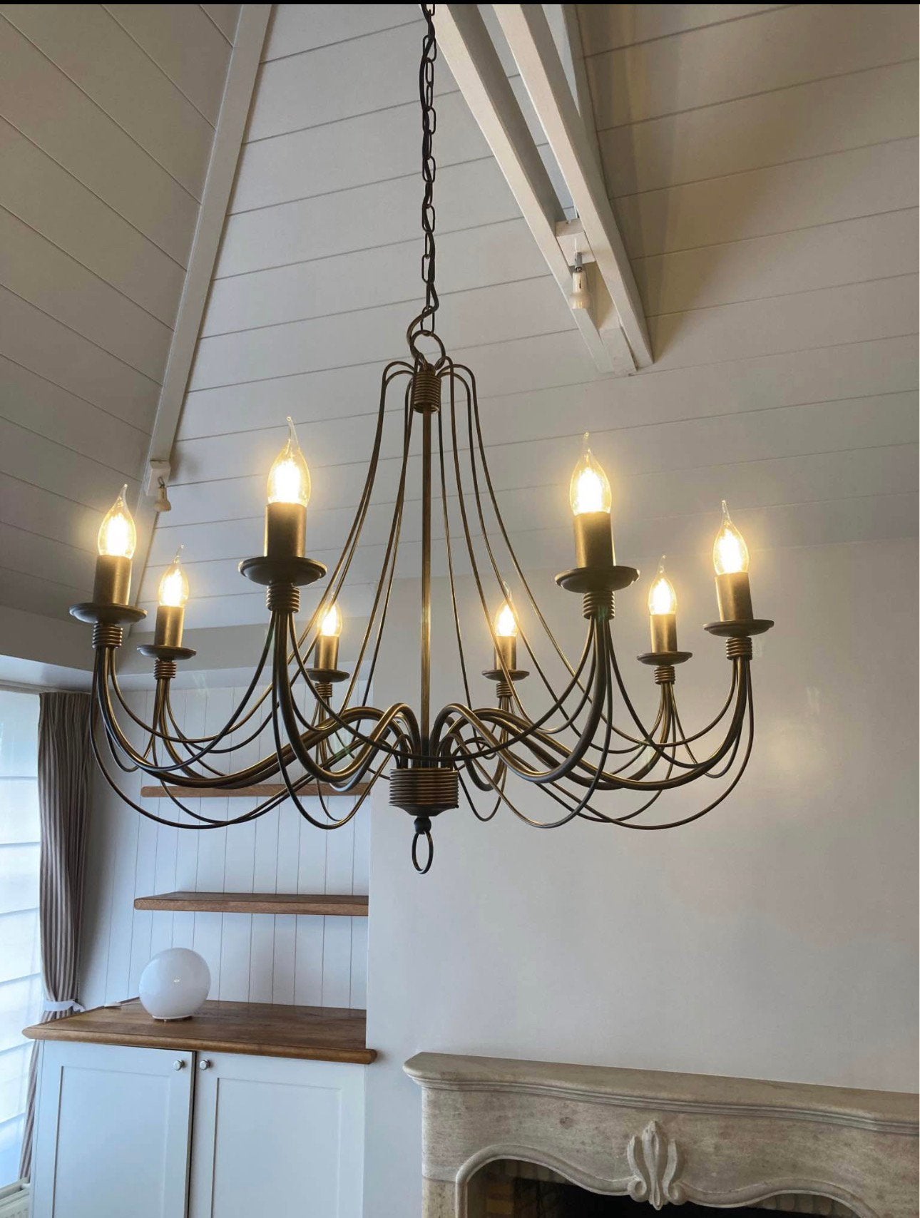Luster, Huis en Inrichting, Lampen | Kroonluchters, Ophalen, Zo goed als nieuw