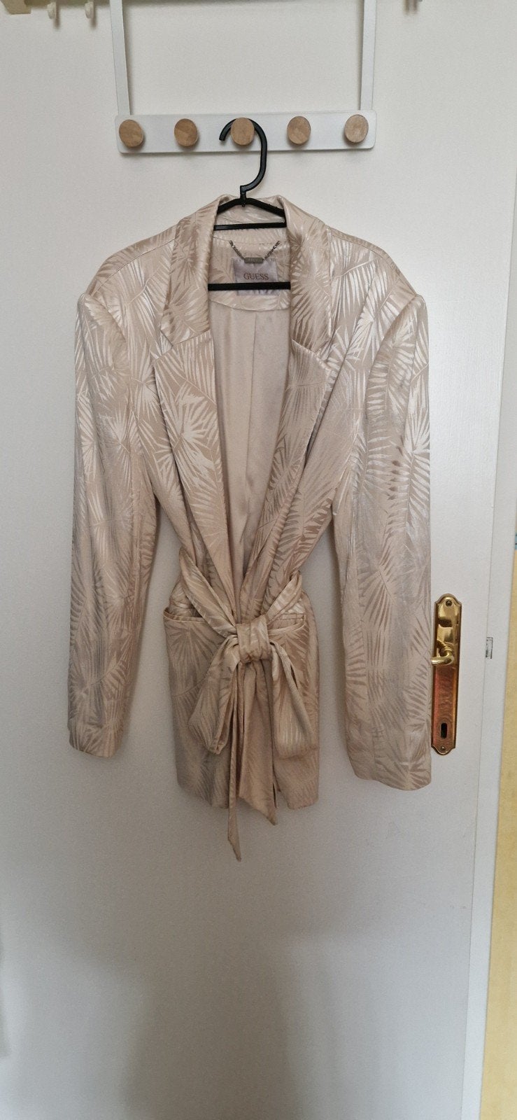 GUESS Champagne/Beige Jacquard Blazer, Kleding | Dames, Kostuum of Pak, Guess, Verzenden, Beige