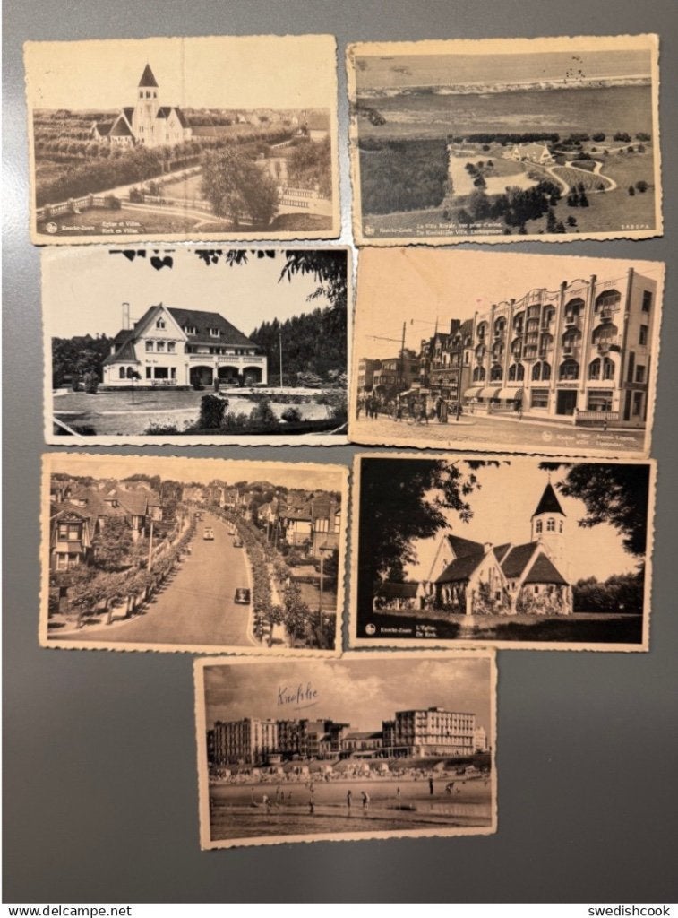 Knokke lot 7 kaarten, Ophalen of Verzenden, West-Vlaanderen