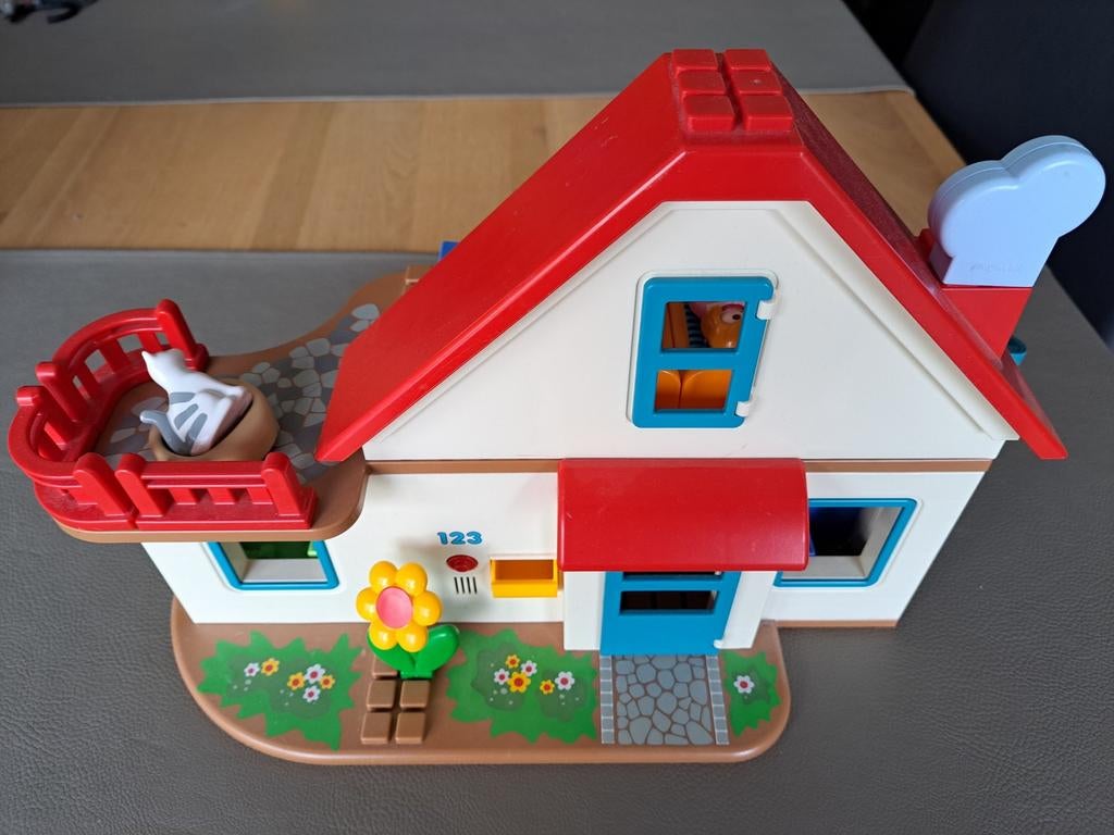 Playmobil 1.2.3 Woonhuis - 70129, Ophalen, Zo goed als nieuw