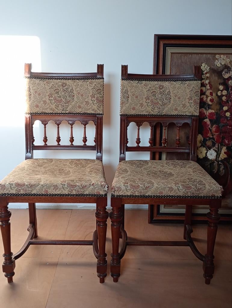 Mooie antieke stoelen, te restaureren, Antiek en Kunst, Antiek | Meubels | Stoelen en Sofa's, Ophalen