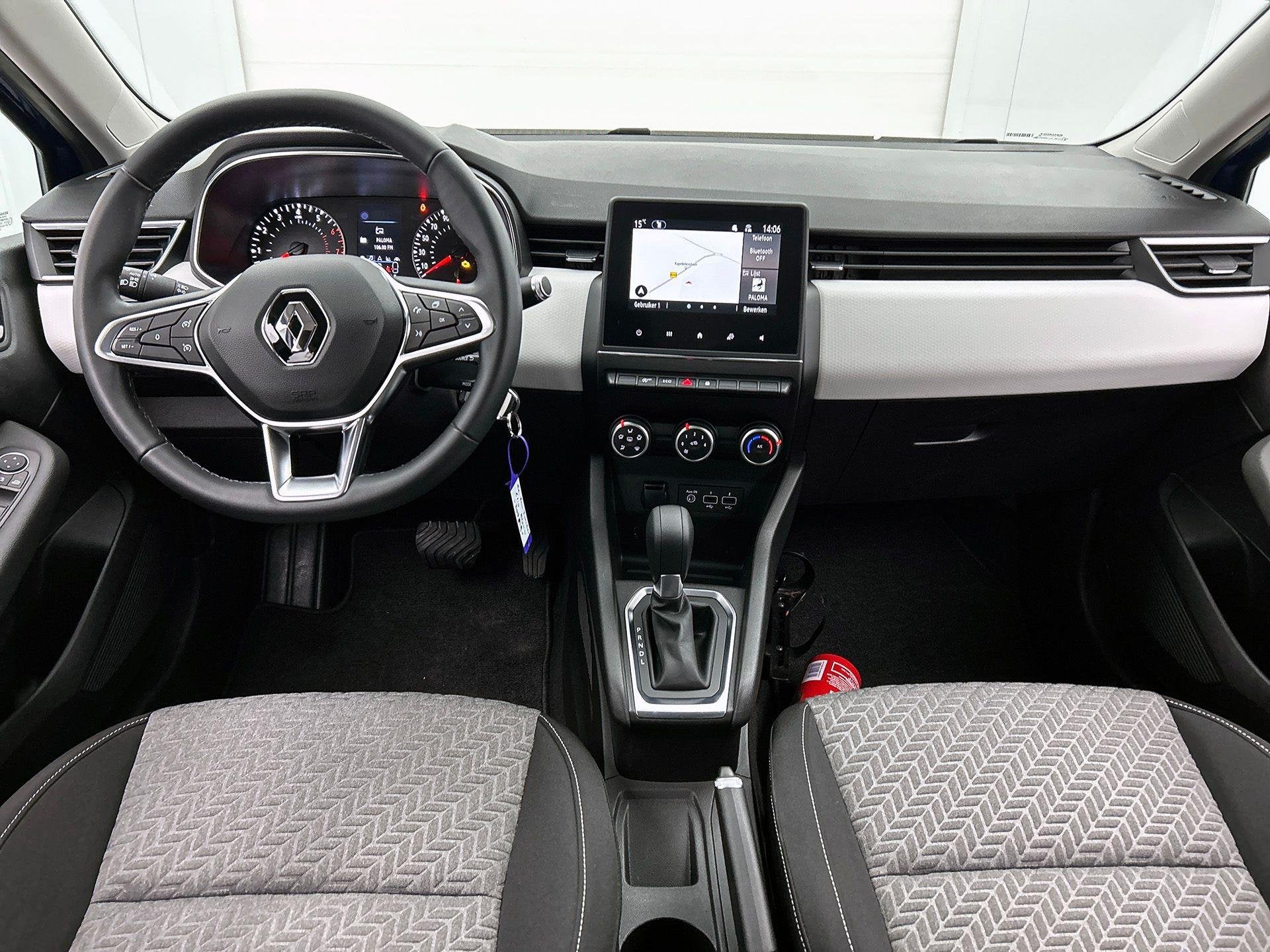 Renault Clio TCe 90 X-Tronic GPF Limited #3, Auto's, Stof, Gebruikt, Blauw, Bedrijf