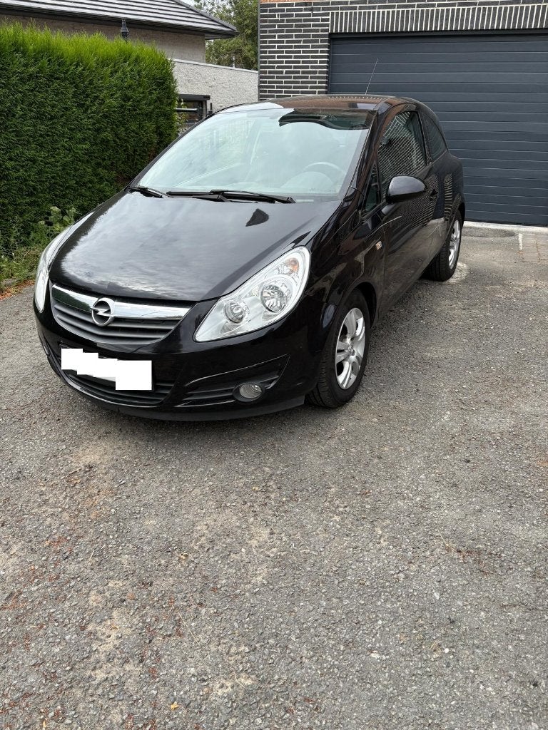 Opel Corsa 1.2i benzine met keuring, Stof, Zwart, Lichtsensor, Zwart