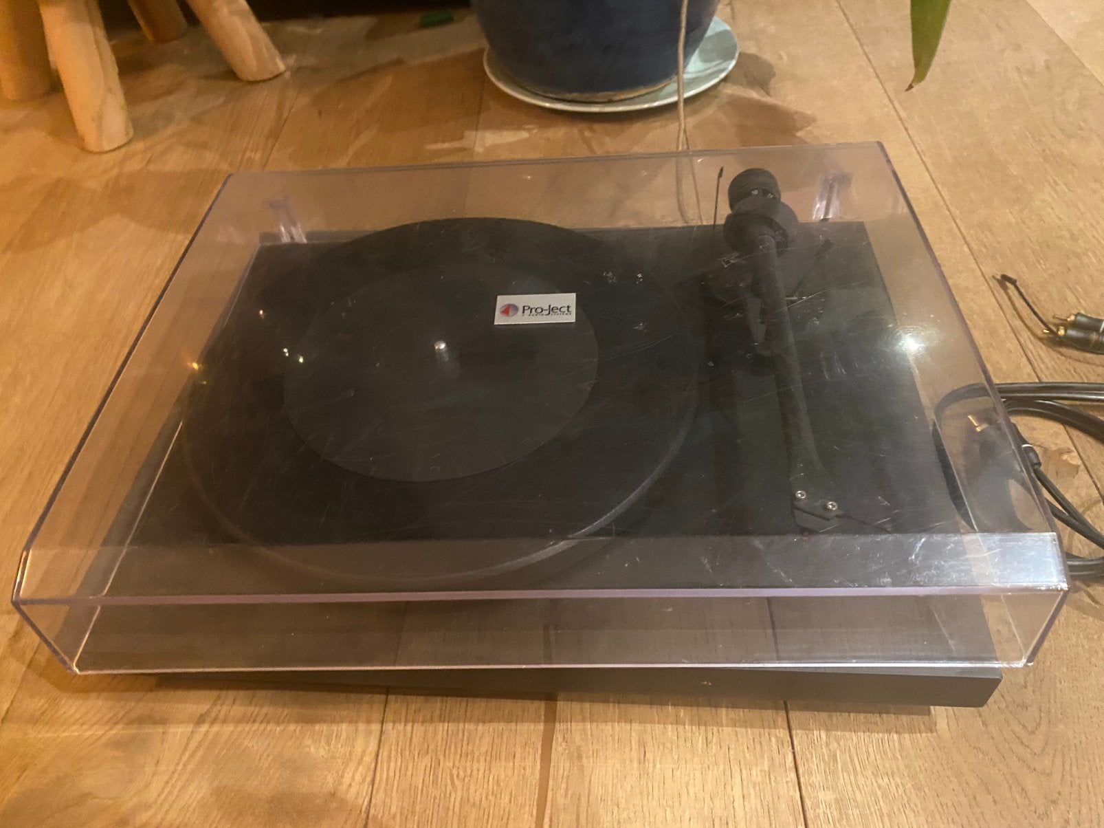 Pro-Ject Debut platenspeler – zwarte uitvoering – stofkap, Ophalen, Niet werkend, Platenspeler, Overige merken