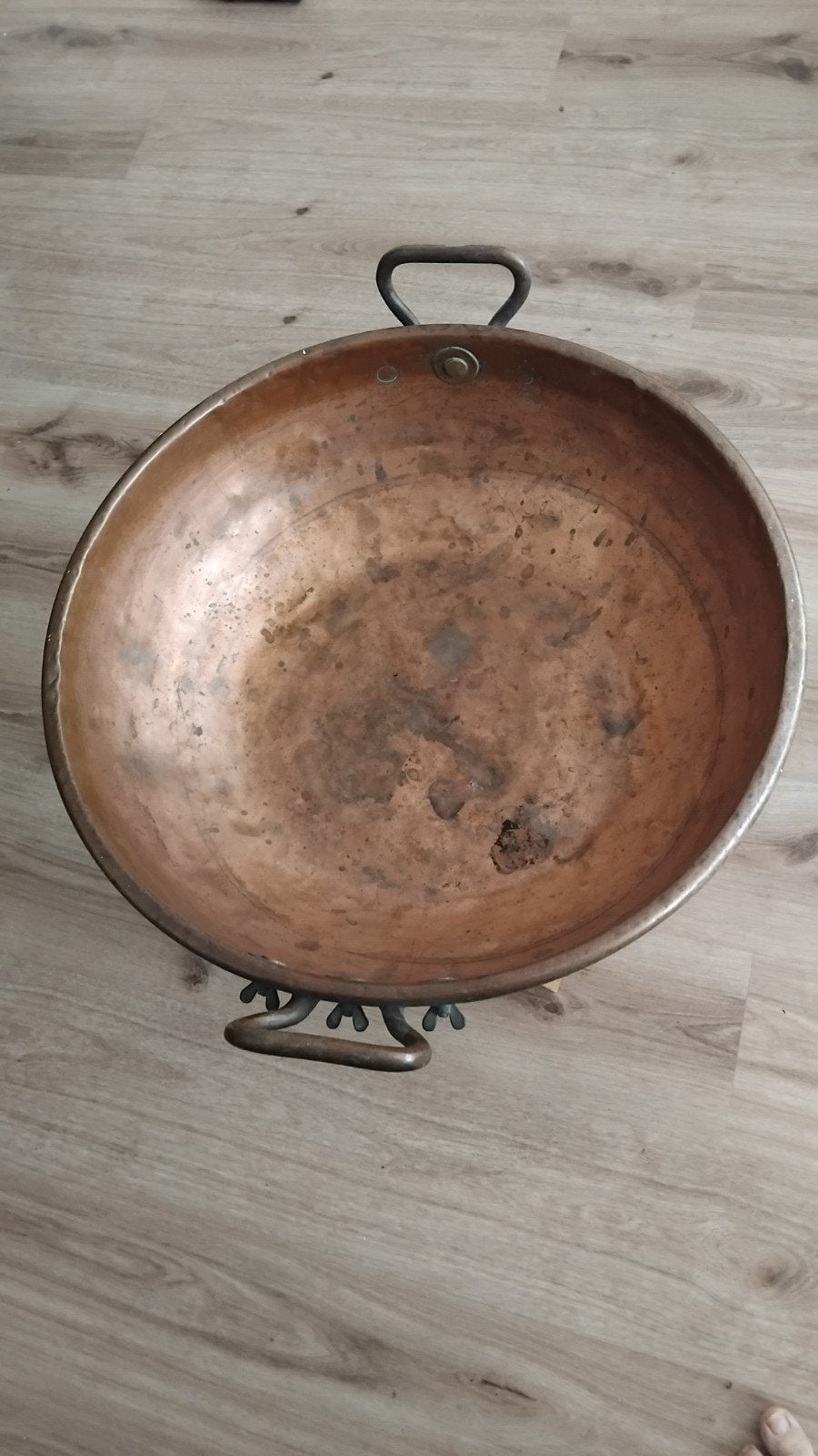 oude koperen pot voor jam of iets anders, Ophalen of Verzenden, Koper