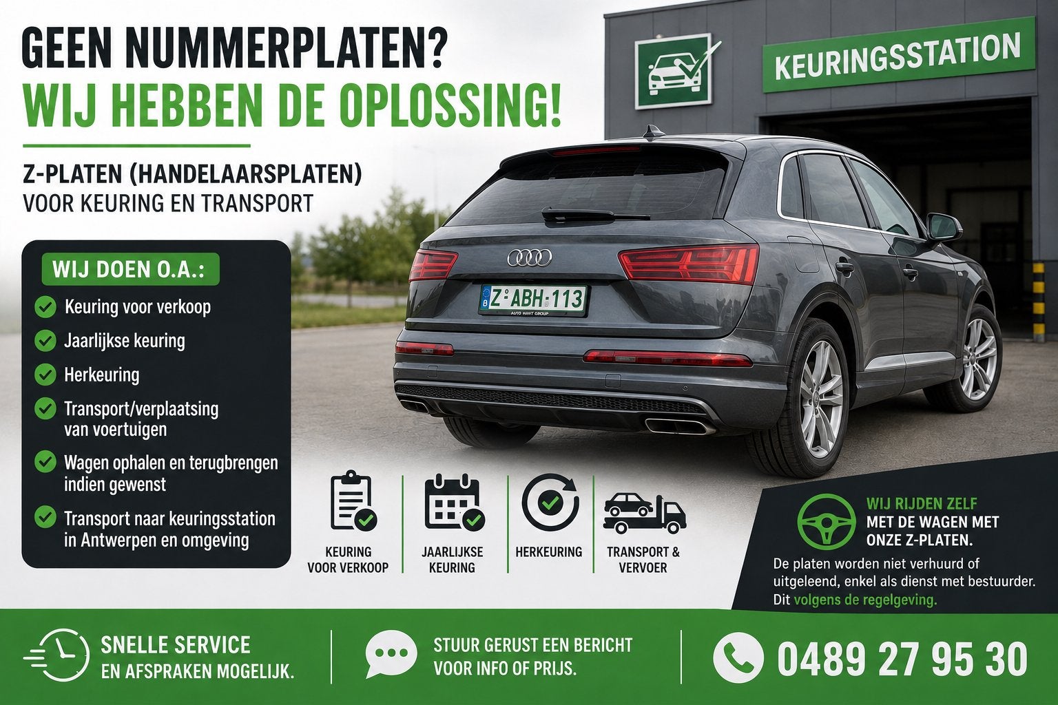 KEURING VOOR VERKOOP-Z PLATEN - HANDELAARSPLATEN - ANTWERPEN, Enlèvement