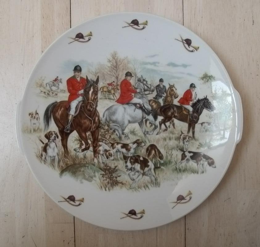 decoratief sierbord met jachttafereel ( Royal Schwabap ), Ophalen of Verzenden
