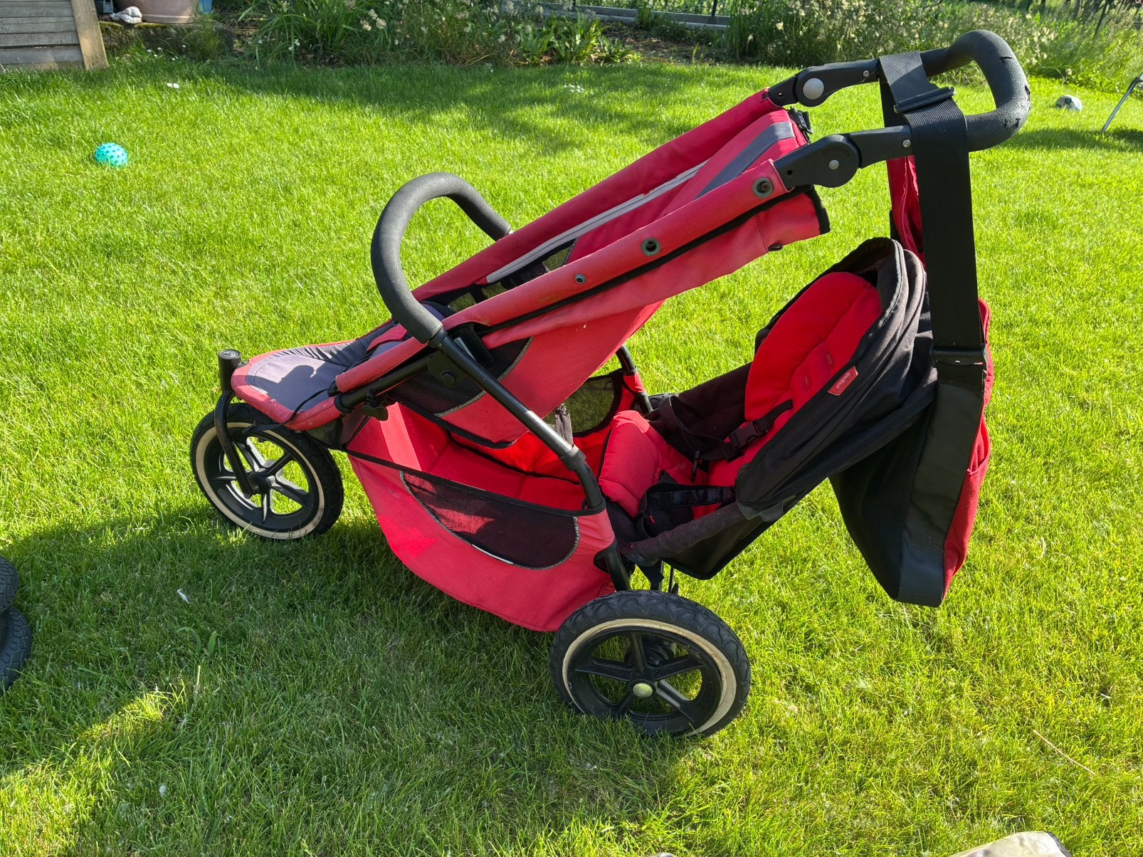 Duo kinderwagen, Kinderen en Baby's, Gebruikt, Verstelbare duwstang, Combiwagen, Ophalen