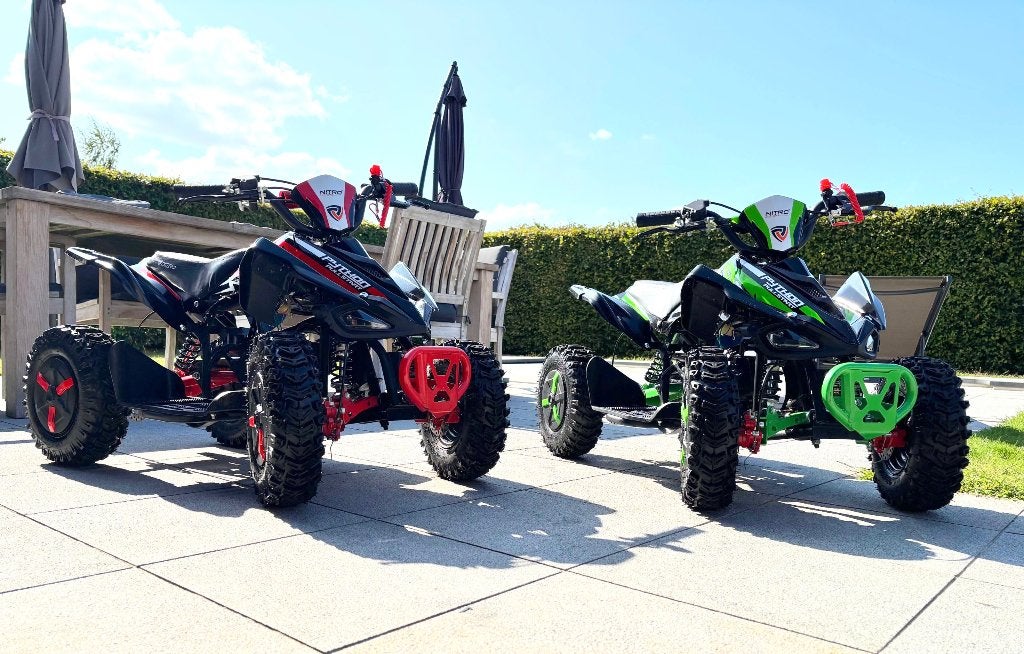 Quads 49cc/6 inch - 1 x Rode en 1 x Groene, 49 cc, 11 kW of minder, 1 cilinder