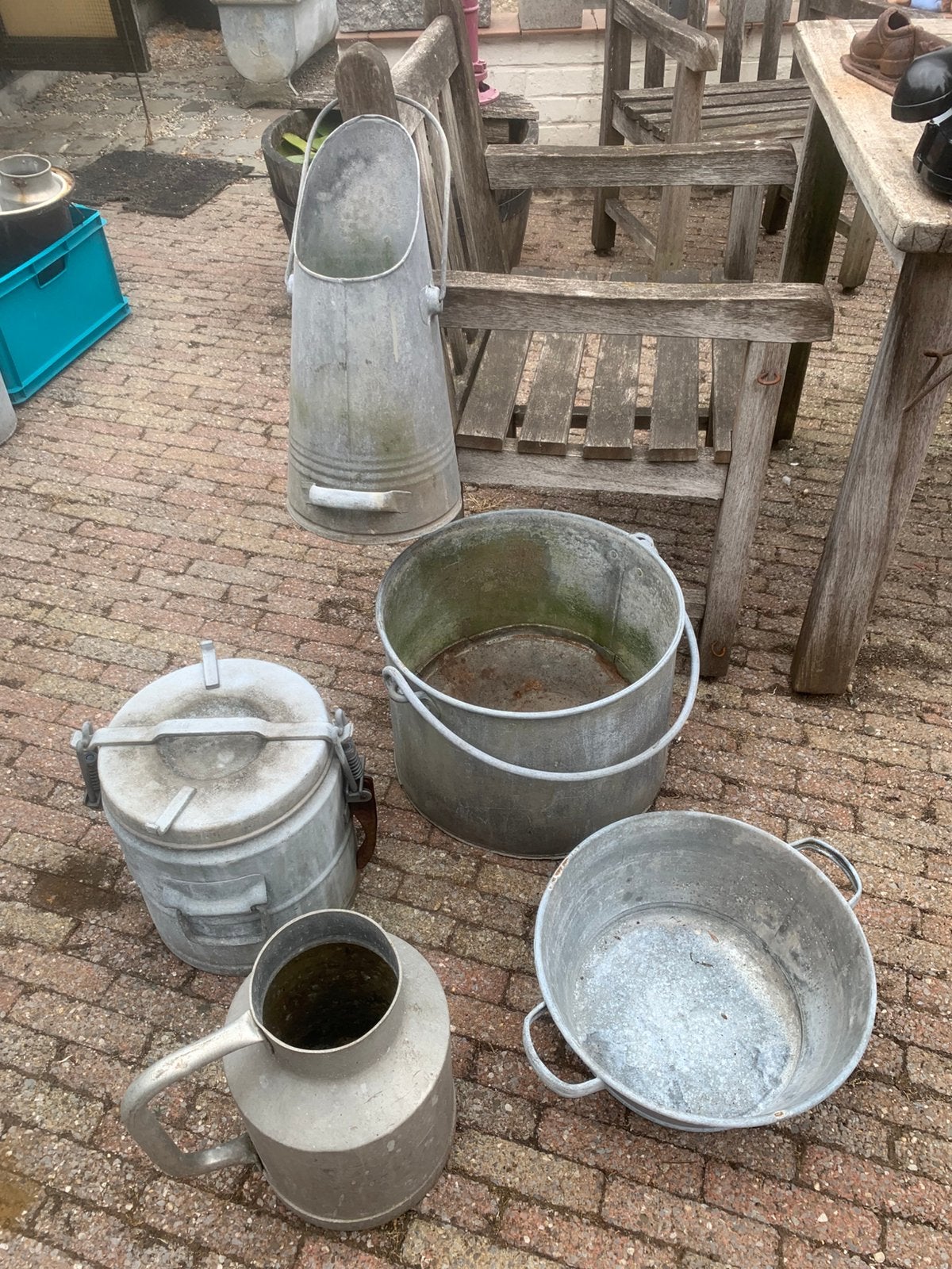 Zinken set, Tuin en Terras, Ophalen, Zo goed als nieuw