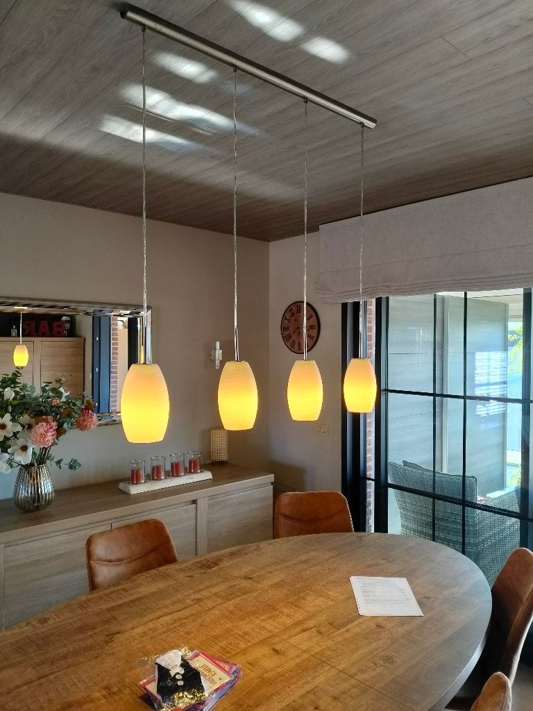 Luster modern, Ophalen, Zo goed als nieuw, E27 (groot)