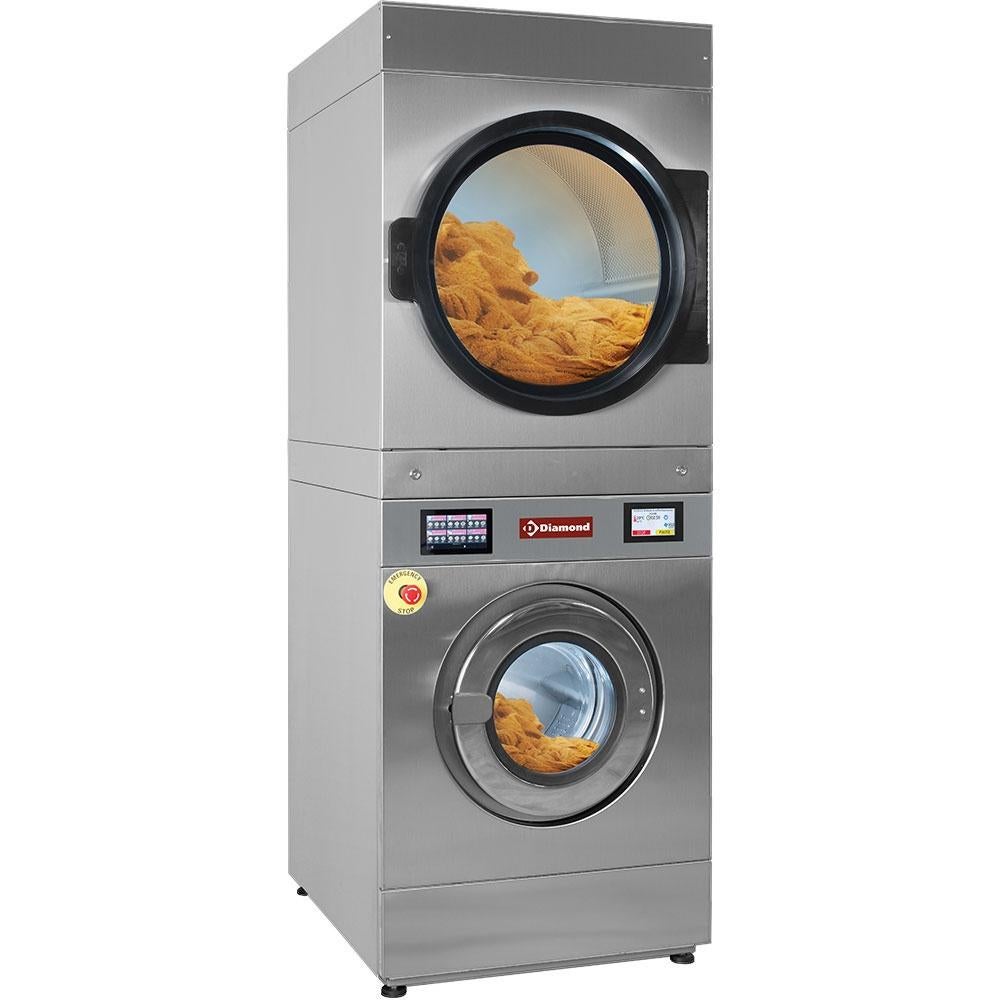 Supercentrifuge wasmachine van 11 kg (elektrisch) + gasdroge, Ophalen of Verzenden, Nieuw, Droogmolen