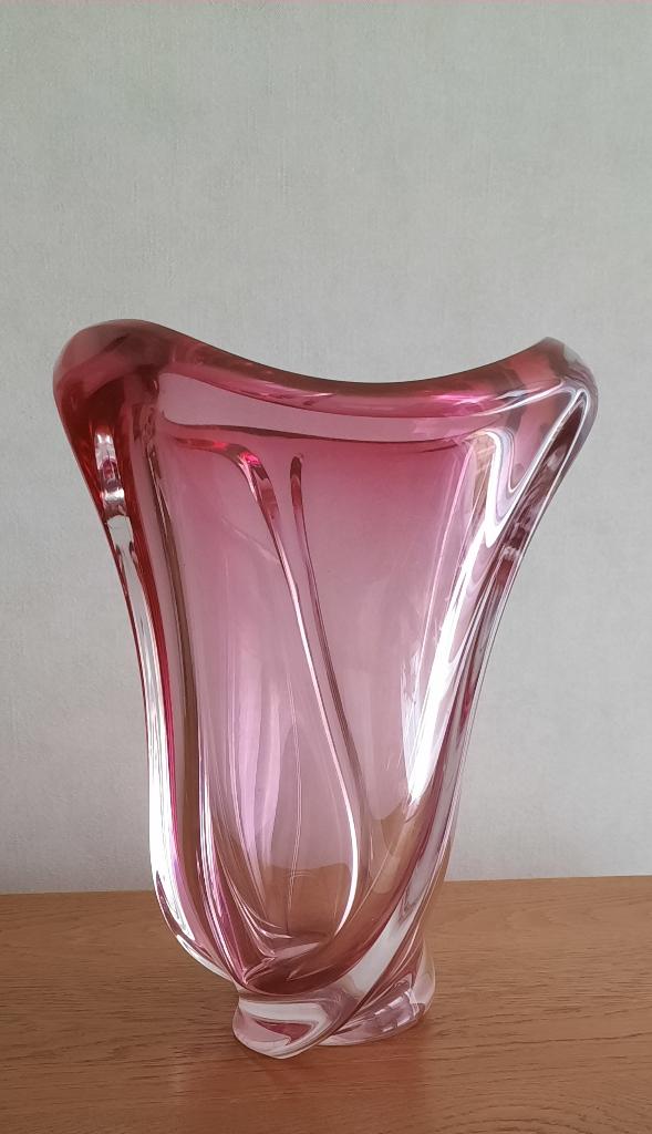 Vintage / retro Val Saint Lambert Vaas, Antiek en Kunst, Ophalen of Verzenden