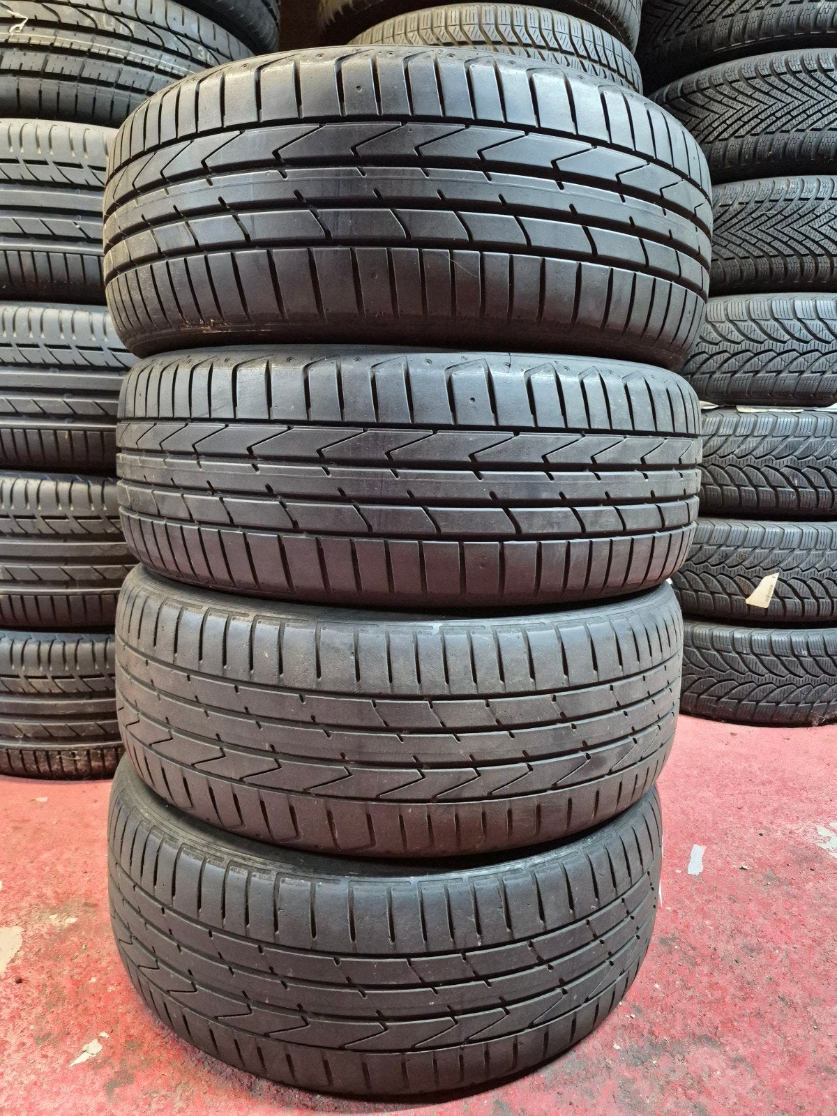 4 pneus été Hankook 205/55/17 91W, Autos : Pièces & Accessoires, Enlèvement, Utilisé