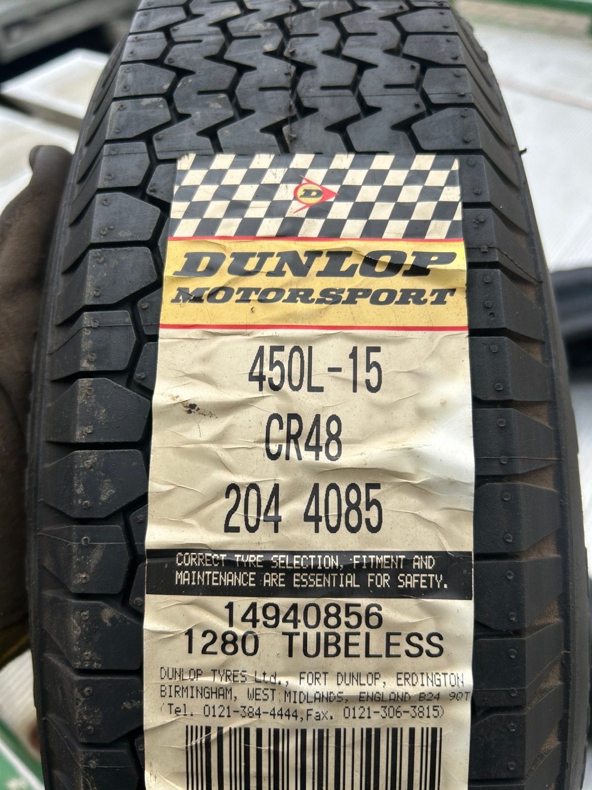 Dunlop racing 450L 15 CR48, Auto-onderdelen, Ophalen of Verzenden, Nieuw, Overige automerken