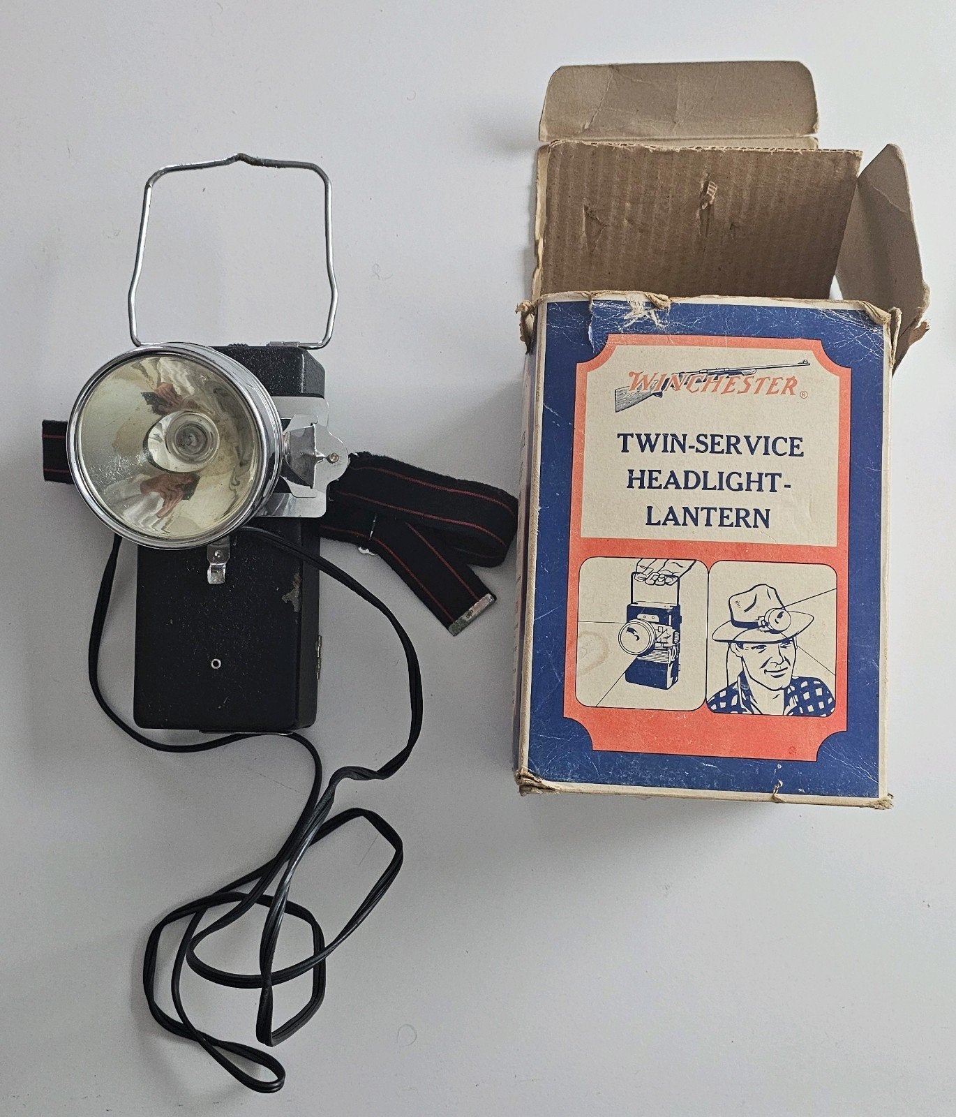 Zeldzame Vintage Winchester Twin-Service Headlight-Lantern, Ophalen of Verzenden