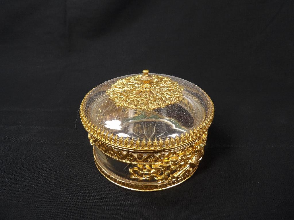 Antiek glazen dekselpotje, Antiek en Kunst, Antiek | Glaswerk en Kristal, Ophalen