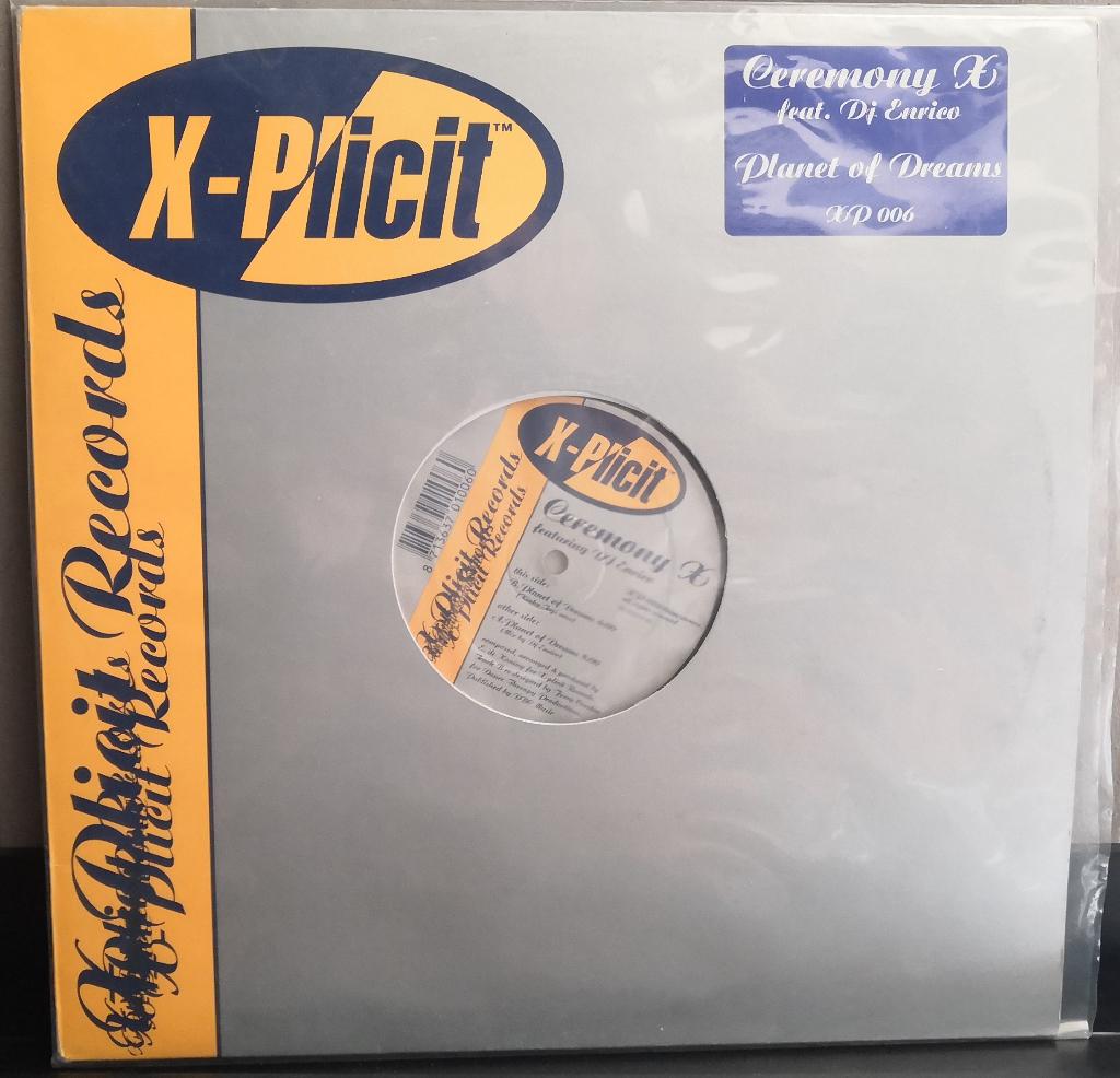 Cérémonie X Feat. DJ Enrico* — La planète des rêves, 12 pouces, Enlèvement ou Envoi, 1990 - 1999, Housse de protection extérieure