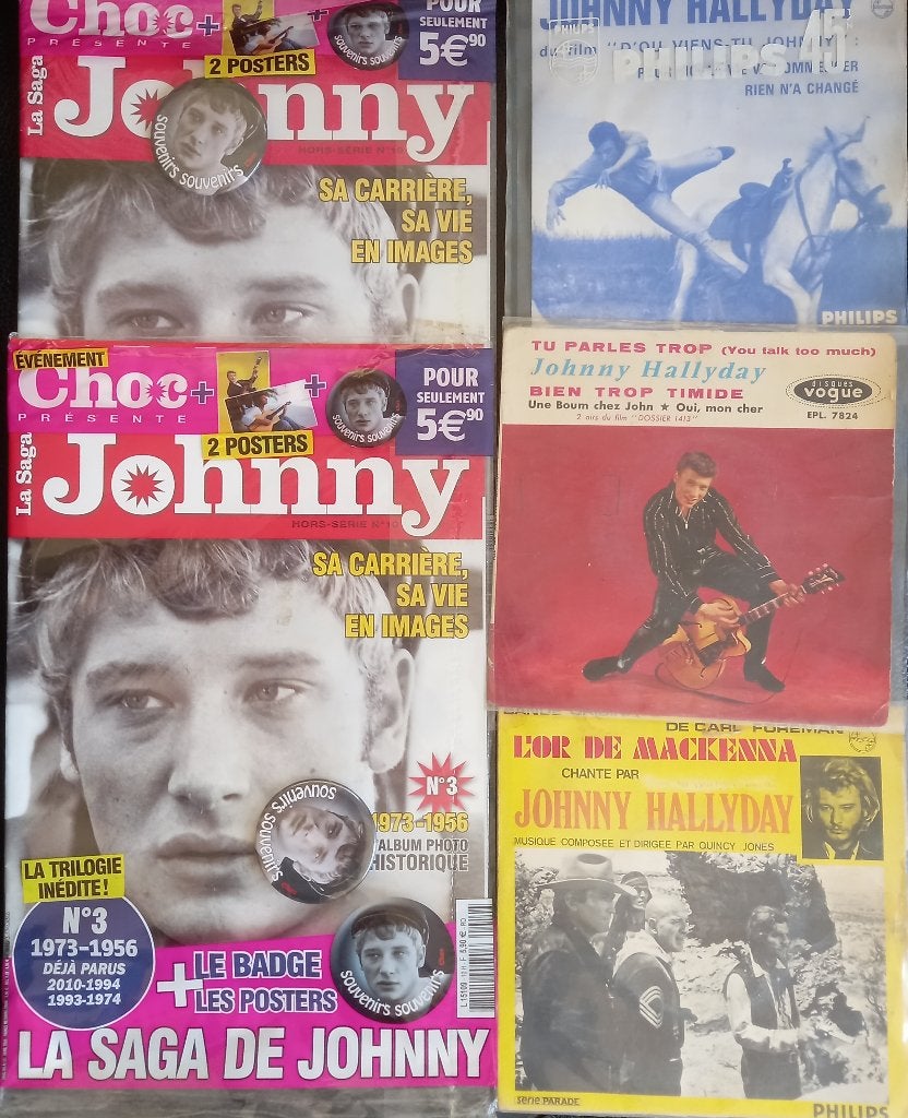 Johnny Hallyday.45t, Extended-play, Jukebox ,vogue,revues, Enlèvement ou Envoi