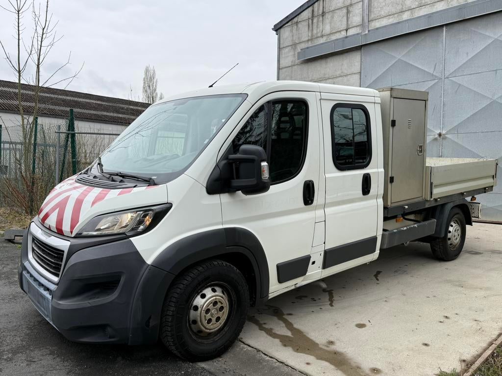 Peugeot Boxer Double Cabine 2.0 Diesel 2015 Plateau, Autos, Achat, 6 portes, Euro 6, Entreprise
