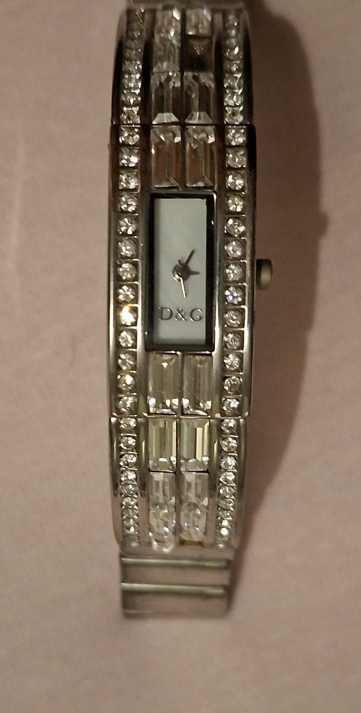 horloge D&G (Dolce & Gabbana) dames, Handtassen en Accessoires, Staal, Gebruikt, Staal, Polshorloge
