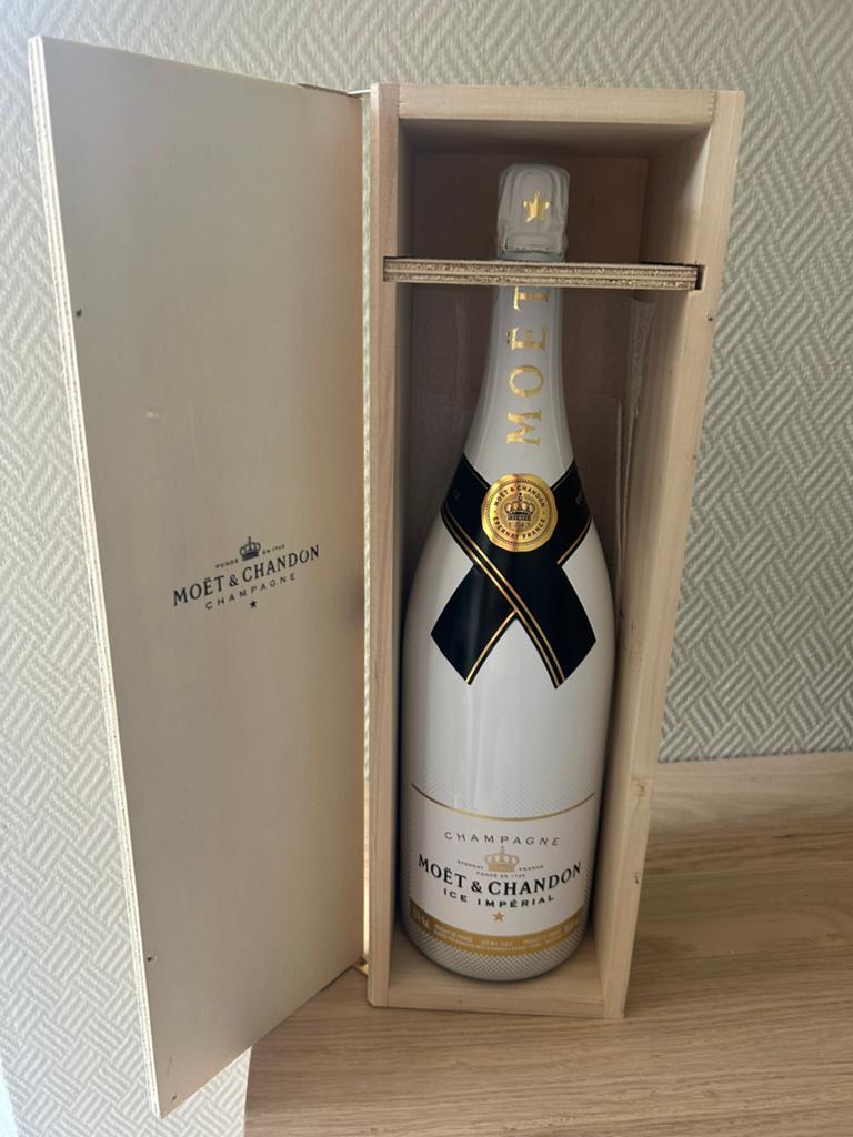 Exclusieve 3 liter Jeroboam Moët & Chandon Ice Impérial, Enlèvement, Comme neuf, Champagne