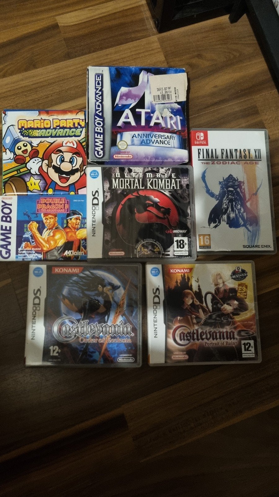 Boîte vide ds,notice gameboy, carte vip et boite gba. Switch, Ophalen