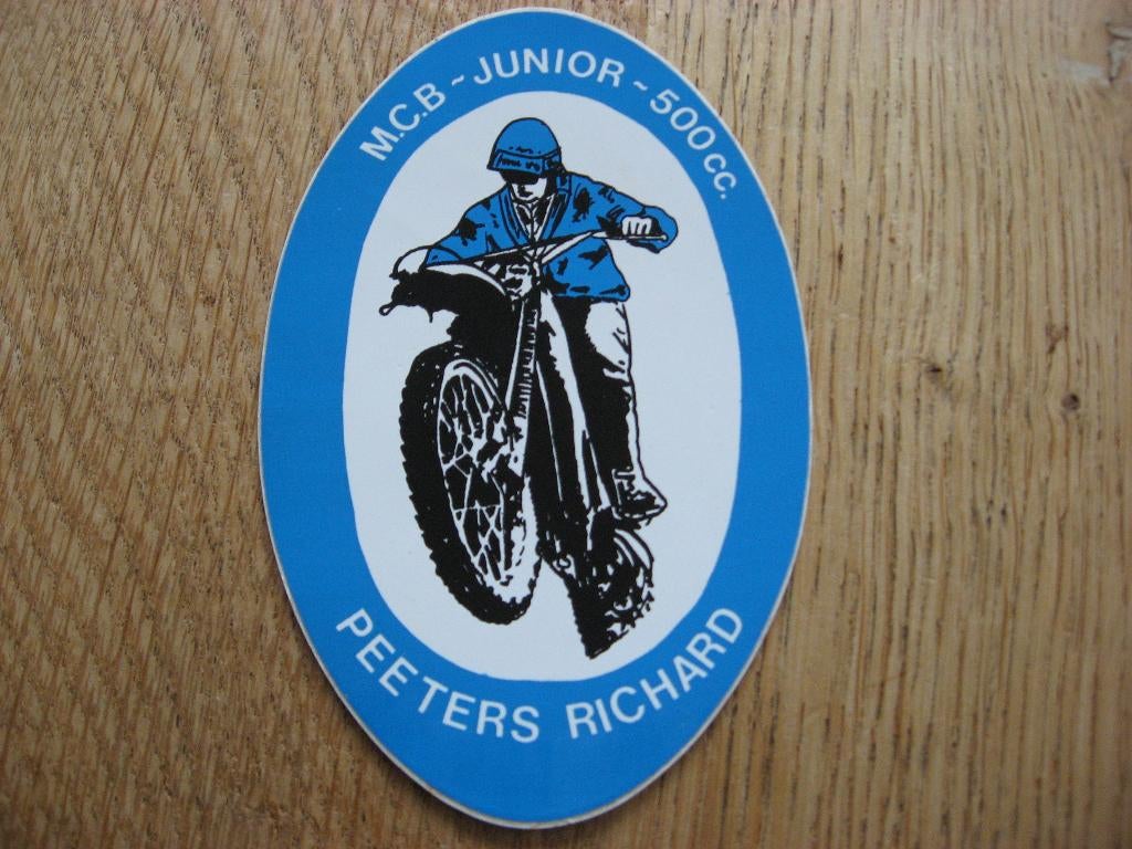 Peeters Richard MCB-Junior-500cc Motorcross Sticker, Verzamelen, Ophalen of Verzenden, Nieuw, Sport
