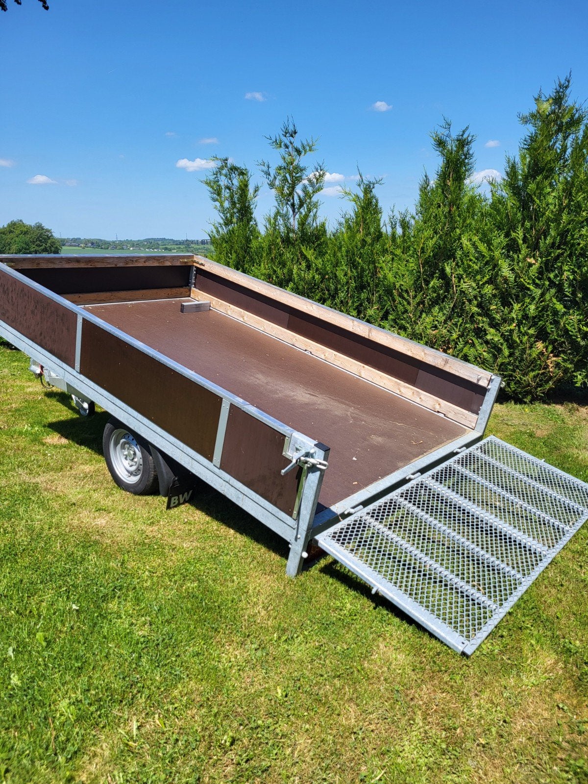 Aanhangwagen met kiepbak