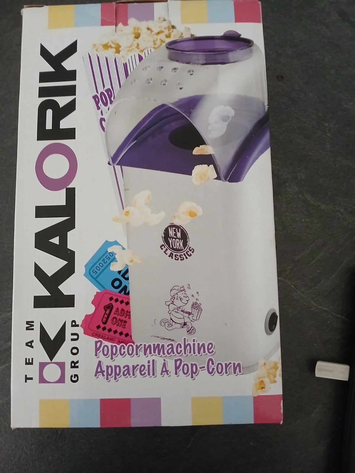 Popcorn machine, Ophalen
