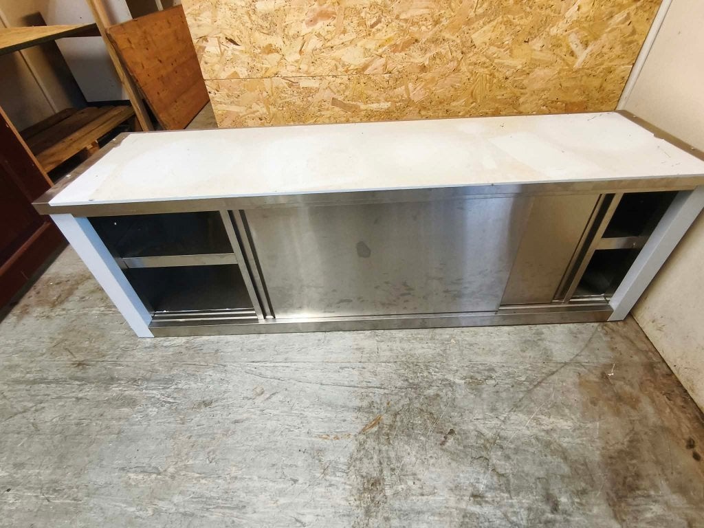 armoire de cuisine à suspendre en inox, Enlèvement, Utilisé, Mobilier