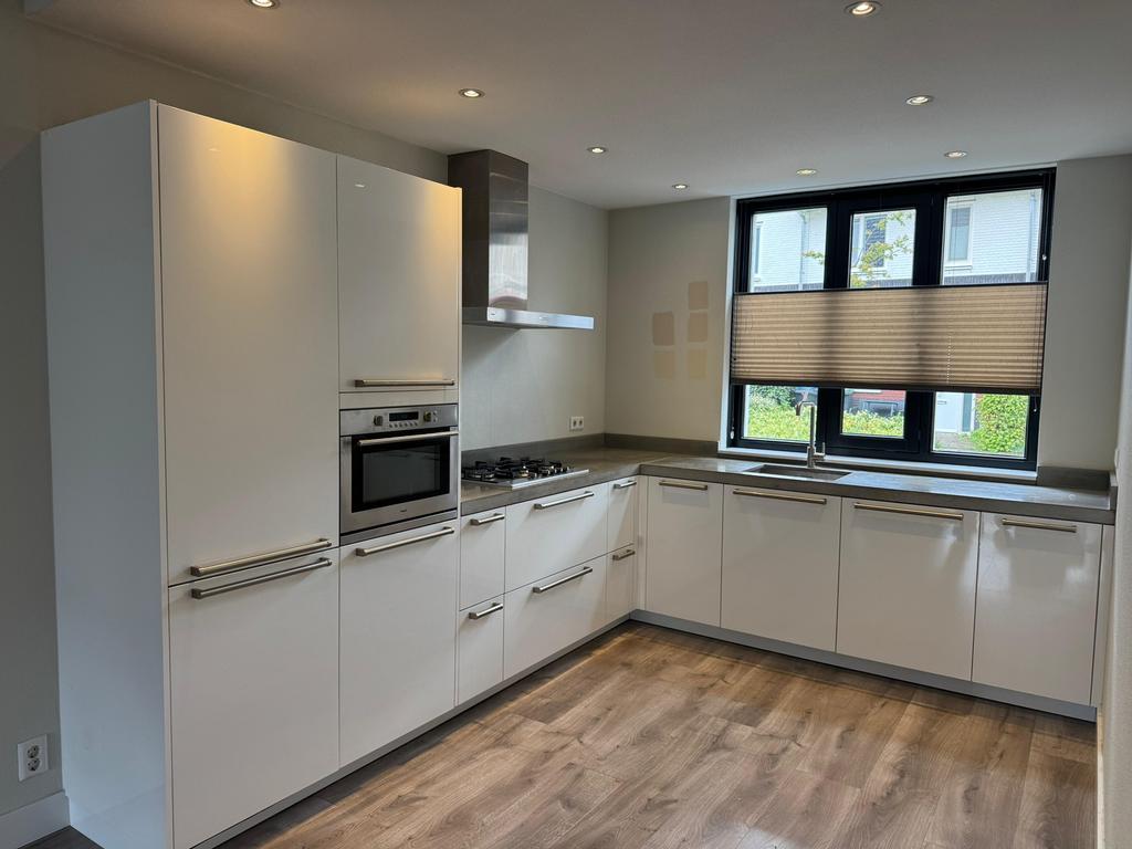 Cuisine d'angle complète en béton + équipement + DÉMONTÉ, Maison & Meubles, Enlèvement ou Envoi, Brillant ou Laqué, Blanc, Autres matériaux