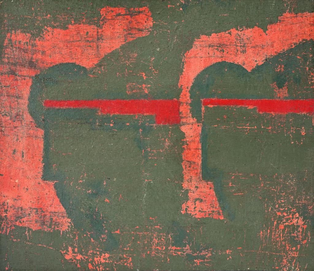Lluis Lleo  1961  Barcelona  Abstracte Compositie, Antiek en Kunst, Kunst | Schilderijen | Abstract, Verzenden