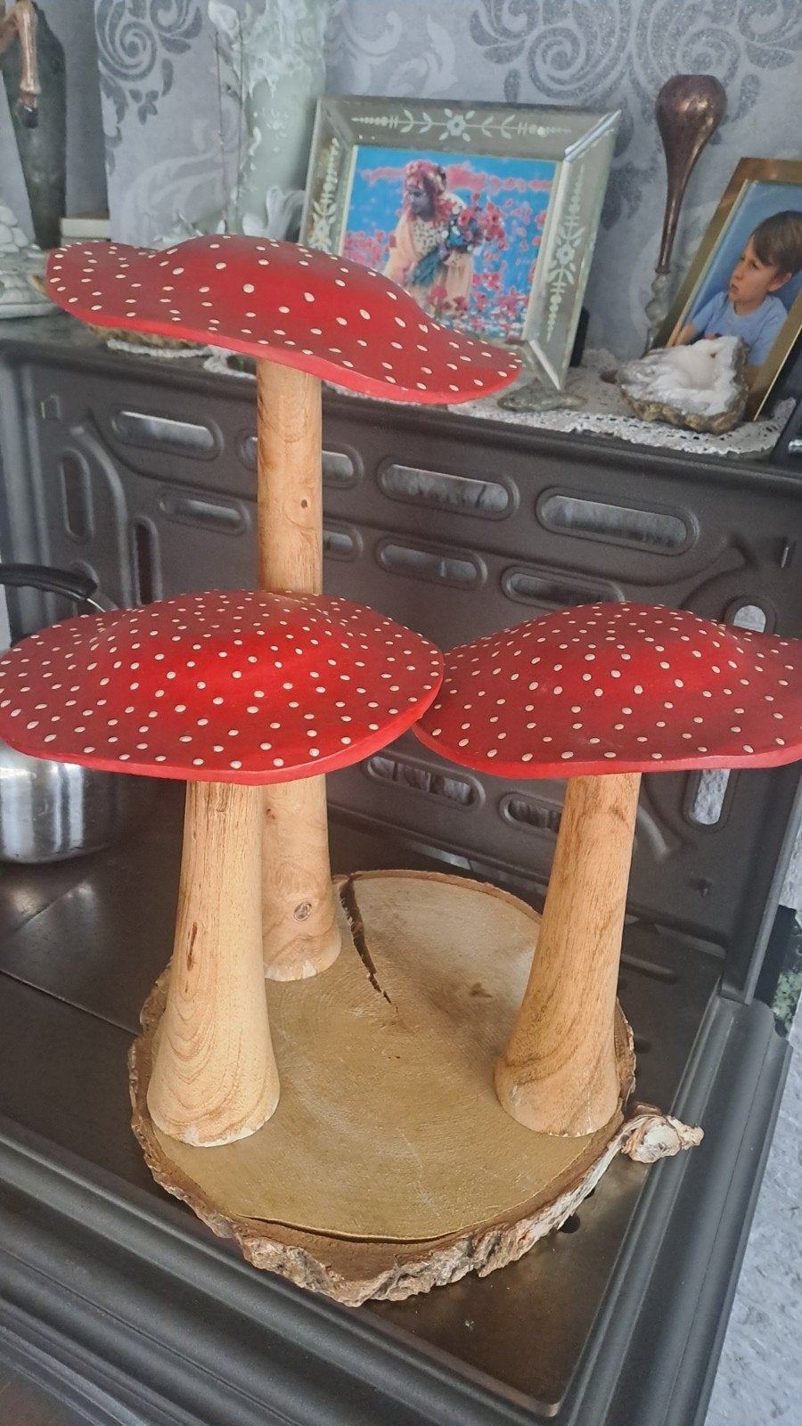 houten paddestoelen, Enlèvement ou Envoi