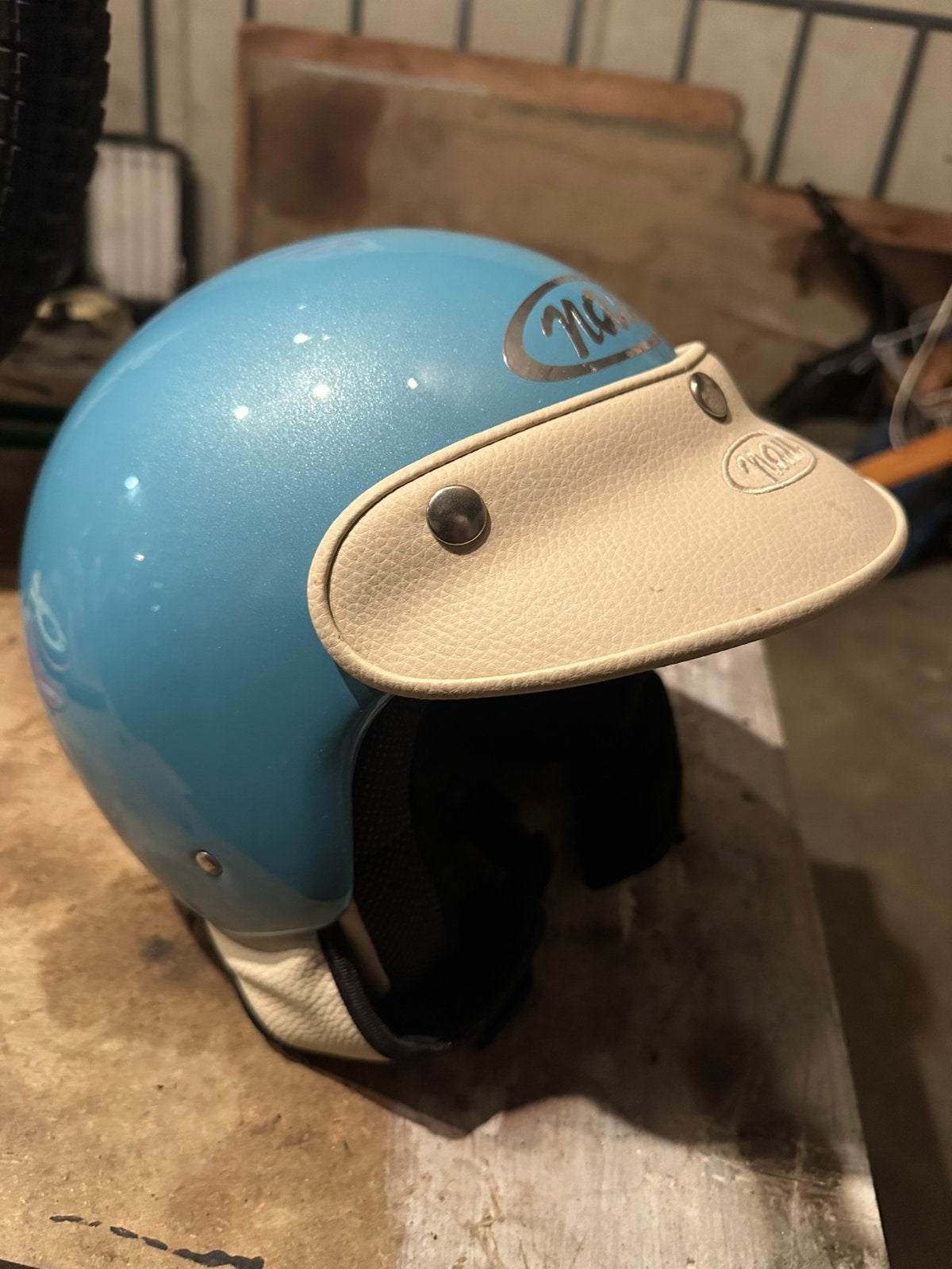 Vespa / brommer helmen, Fietsen en Brommers, Brommerhelmen, Ophalen, Zo goed als nieuw