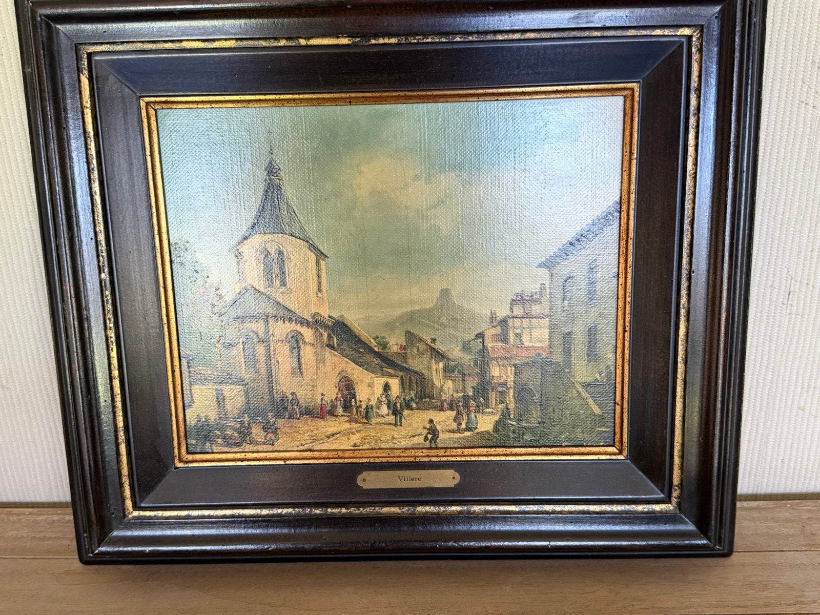 Mooie klassieke schilderij op doek, Ophalen, Gesigneerd, Landschap, Doek
