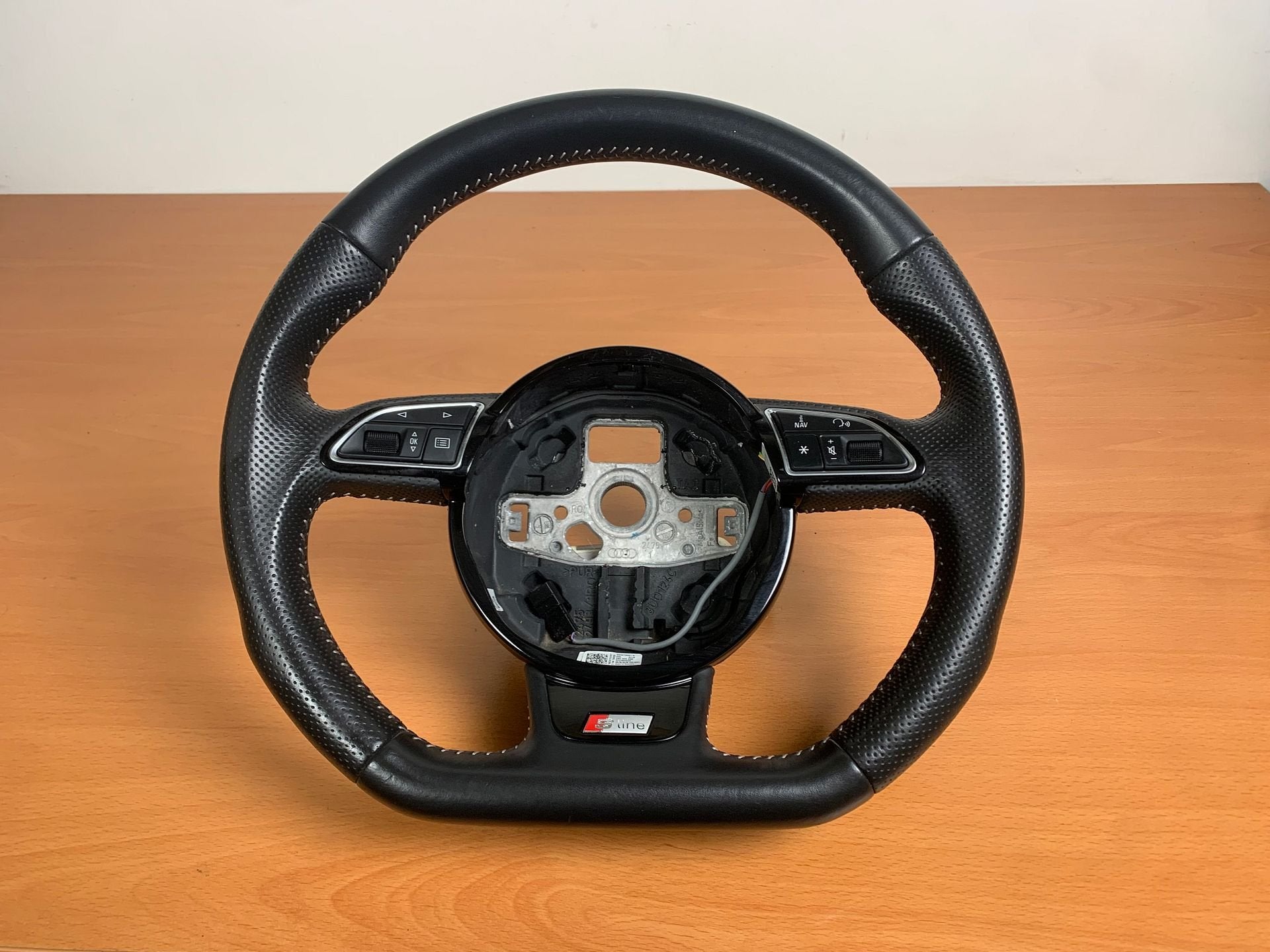 stuurwiel audi A3 afgevlakt Sline Leer 8P / 8V 2012 - 2020, Auto-onderdelen, Gebruikt, -, -, -