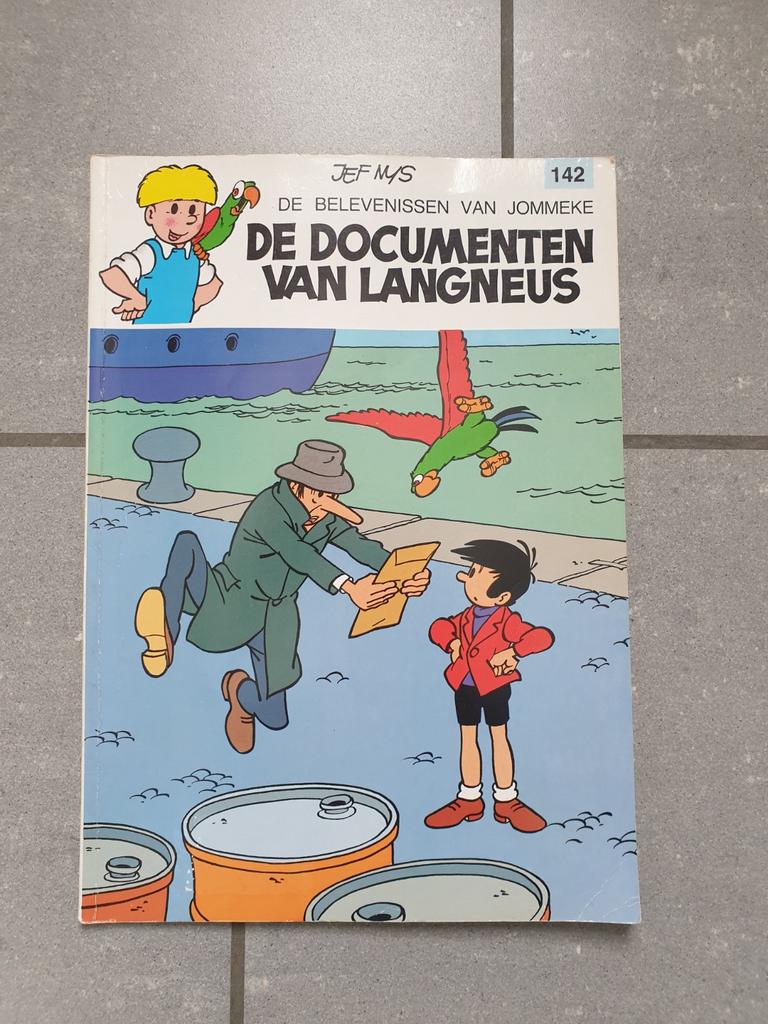Jommeke - De documenten van Langneus - 142, Eén stripboek, Ophalen of Verzenden, Jef Nys