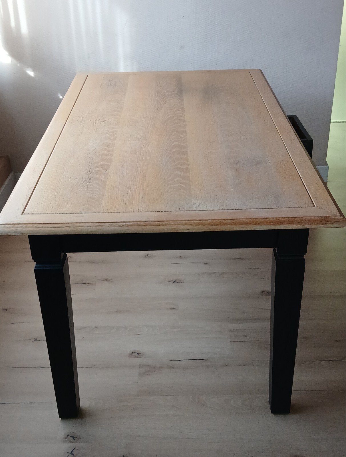 Table de salle à manger Country en chêne 90 x 160, Enlèvement
