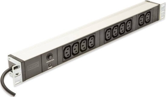 Digitus DN-95404 19inch Aluminium stekkerdoos 10A 10x C13, Computers en Software