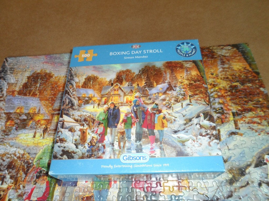 puzzel Gibsons 500 stukjes prima staat, Hobby en Vrije tijd, Ophalen of Verzenden, 500 t/m 1500 stukjes, Zo goed als nieuw, Legpuzzel