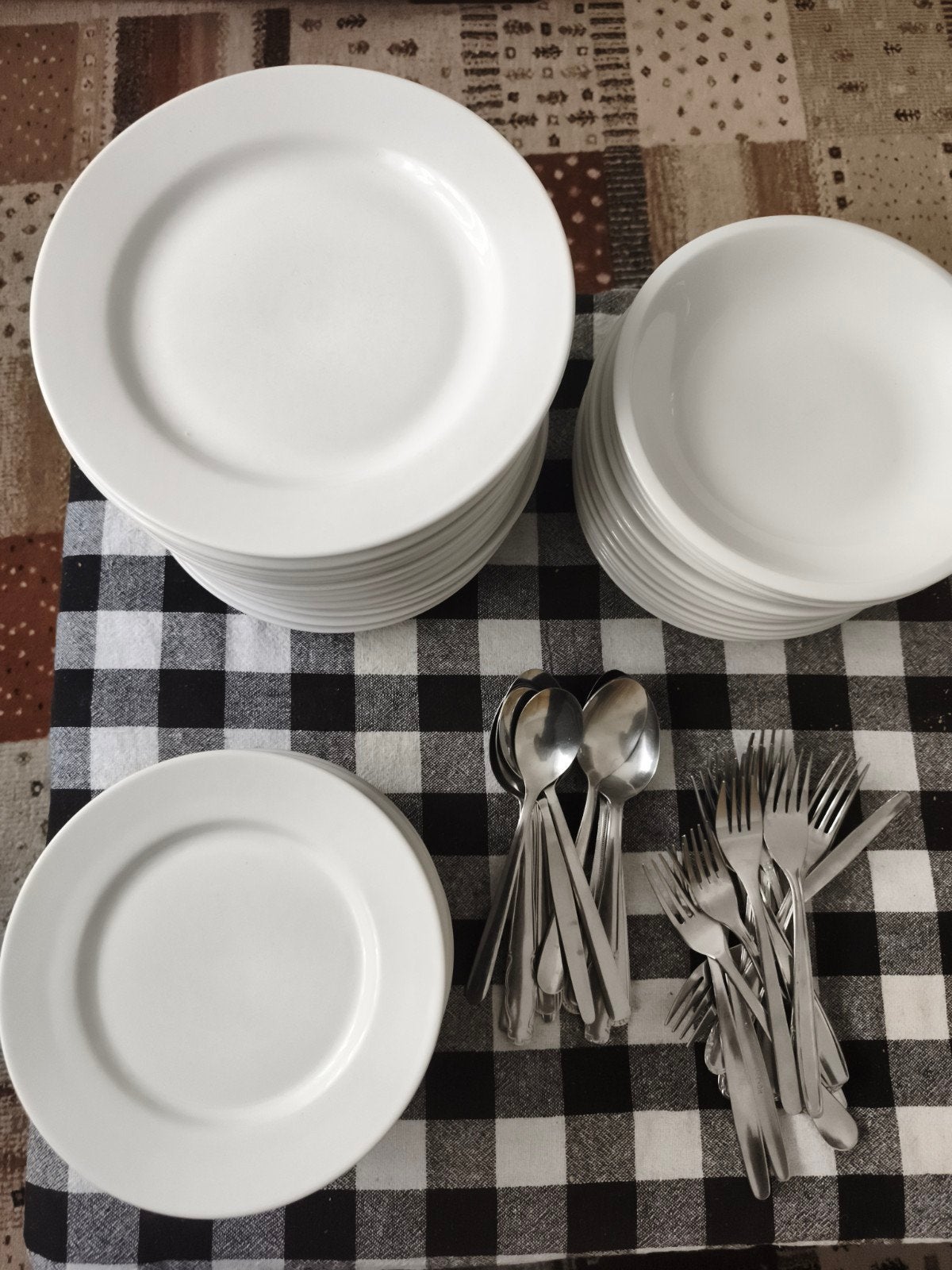 service met witte plaat, Ophalen, Klassiek, Bord(en)