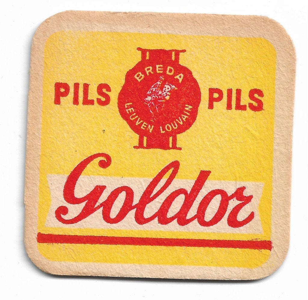 sous-bock Goldor, Verzamelen, Ophalen of Verzenden, Zo goed als nieuw, Viltje(s)