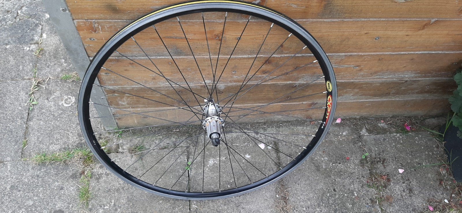 gratis mavic cxp 33 achterwiel + cassette, Gebruikt, Oldtimerfiets, Aluminium, Mavic