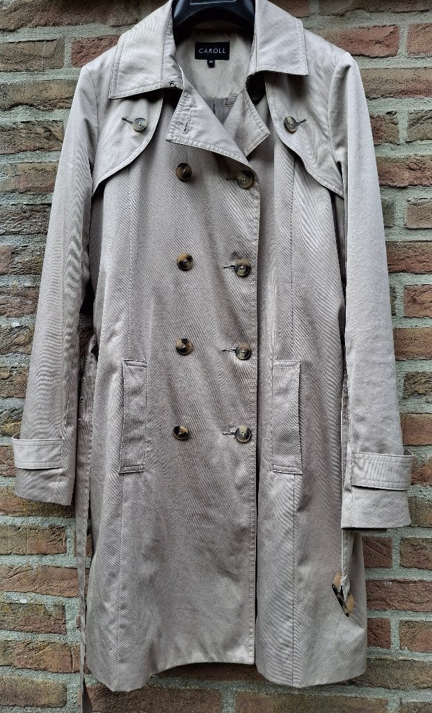 Trenchcoat 'Caroll' - maat 38, Ophalen of Verzenden, Zo goed als nieuw, Maat 38/40 (M)